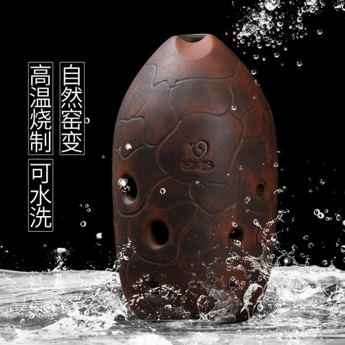 空谷埙学生入门八孔笔筒埙窑变专业演奏8孔G调/F调初学推荐可水洗 - 图2