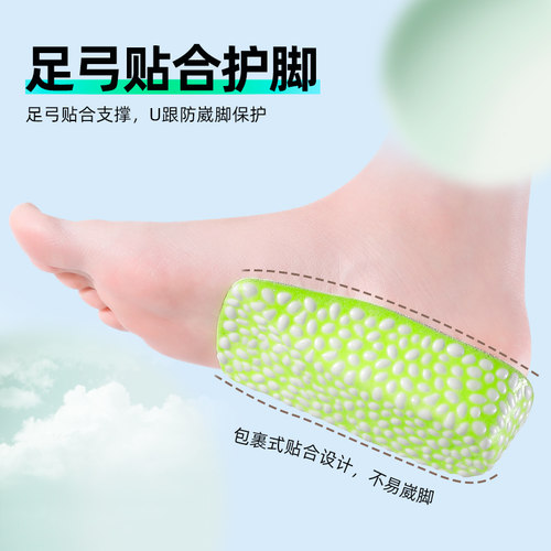 正高2双气垫隐形内增高鞋垫全垫增高神器男女士增高袜增高垫半垫 - 图1