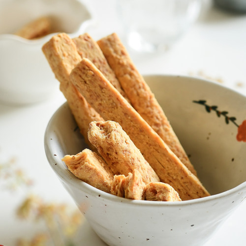 越吃越好吃！牛乳蛋黄燕麦棒  燕麦饼干酥 粗粮零食代餐饱腹即食 - 图0