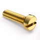 Brass one-slot grooved cylindrical head screw screw screw bolt GB65 M1.2M1.4M1.6M2.5M3