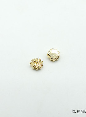 胶花花蕊饰品partsclub合金镀金