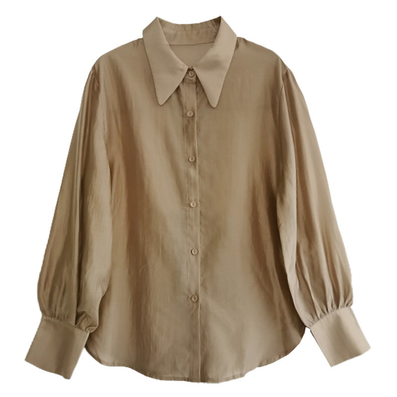 微透法式欧货天丝轻熟2022春夏衬衫 cococasa衬衫