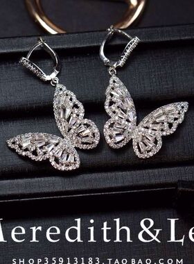 meredithlee高端奢华蝴蝶锆石