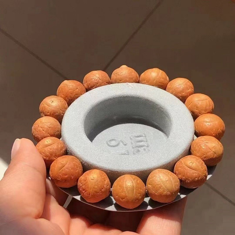 促销佛珠念珠新籽尼泊尔正品红皮高密凤眼菩提子108颗手串链项链 - 图3