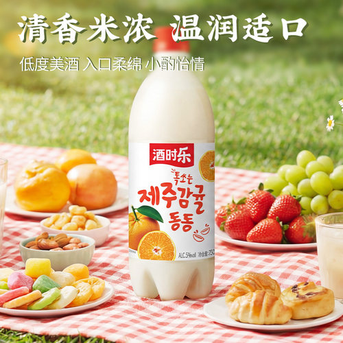 酒时乐韩国米酒玛克丽延边延吉朝鲜族韩式玛格丽玛可利低度甜酒纯 - 图2