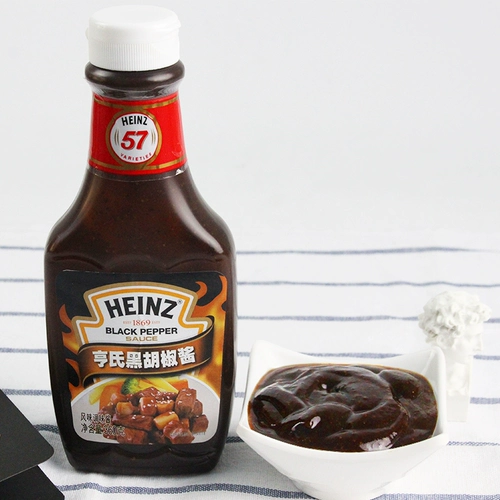 Heinz Black Pepper Sauce Steaks Стейки из черного перца соус дом с пастой, соусом из пасты, приправляющий соус с низкой сумкой.