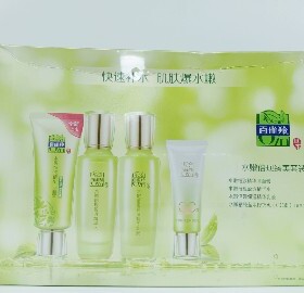 百雀羚水嫩倍现臻美套装护肤保湿补水滋养清爽不油腻提亮抗皱淡纹