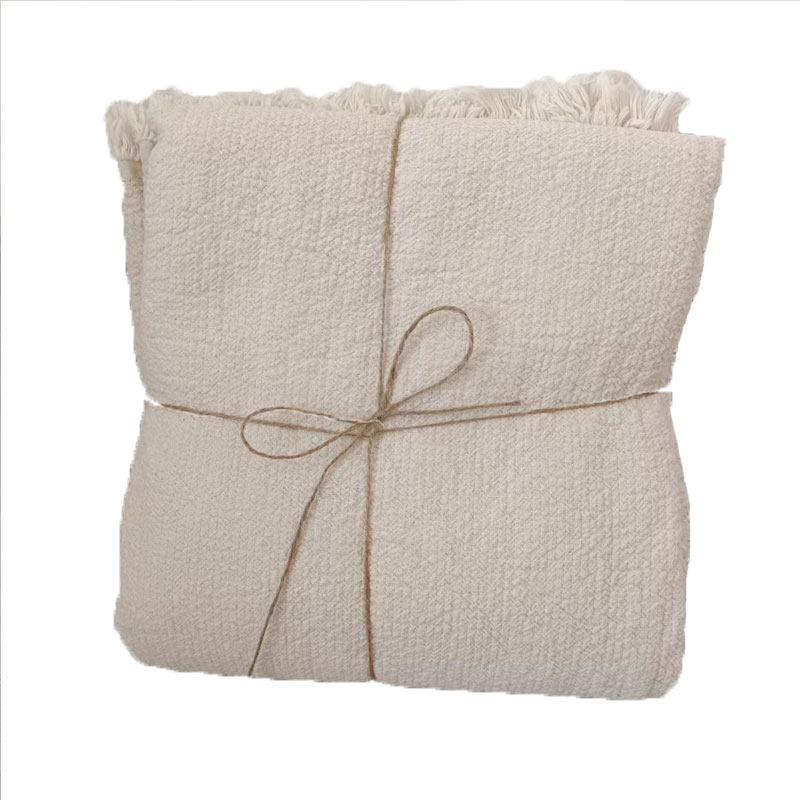 外贸出口100%纯棉原色盖毯水洗工艺全棉加厚柔软沙发休闲毯特价清,淘宝优惠券,粉丝福利购,淘宝优惠卷