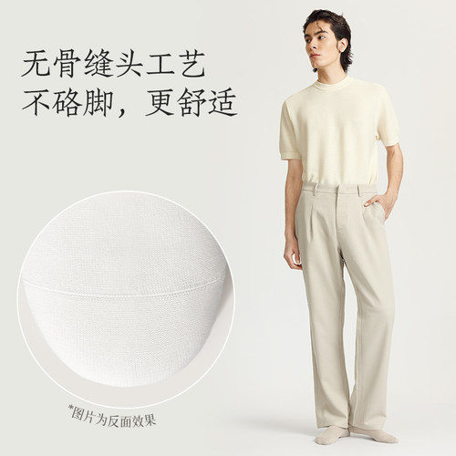 【7A抗菌】袜子男款短袜纯棉春夏款运动防臭脚吸汗男士秋冬船袜 - 图3