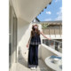 FFBLUE85 ຊຸດກະໂປງ denim ກາງເກງຝ້າຍ