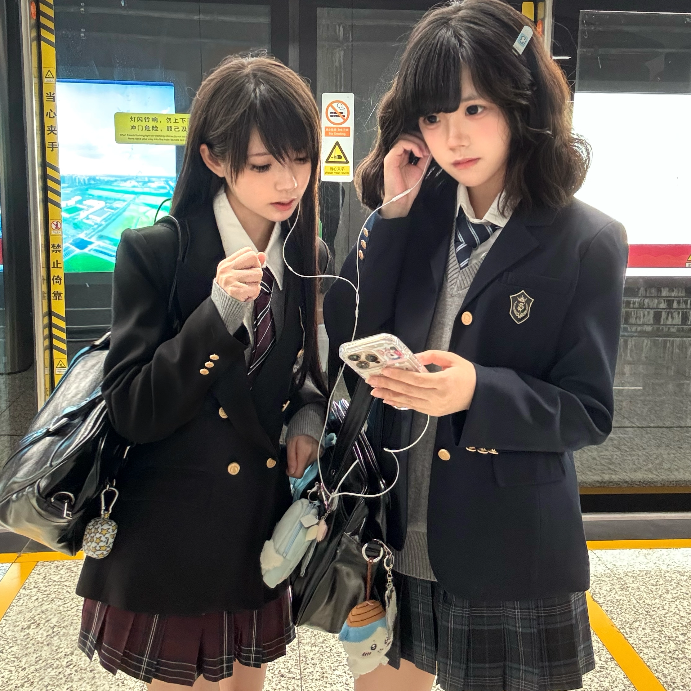 神仙club   月川高双排扣收腰西服 新品西装  JK制服西服上衣外套,淘宝优惠券,粉丝福利购,淘宝优惠卷