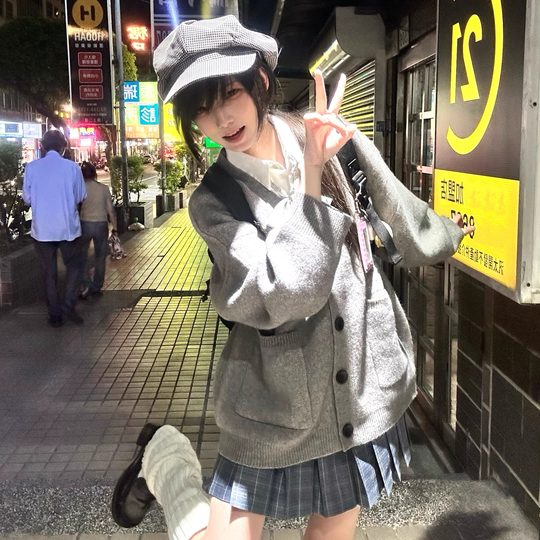 Fairy club top student JK cardigan sweater autumn and winter