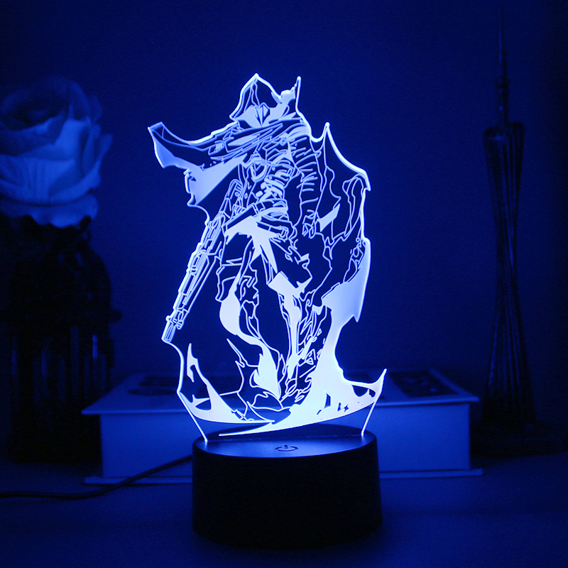 Fearless Contract 3D night light game figure VALORANT teenager desktop furnishings creative gift atmosphere lamp
