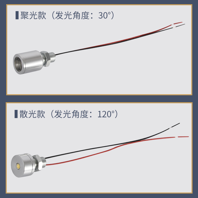 LED灯珠低压5V灯珠12VLED灯高亮聚光24V灯小灯泡20MM工业机械用灯 - 图1