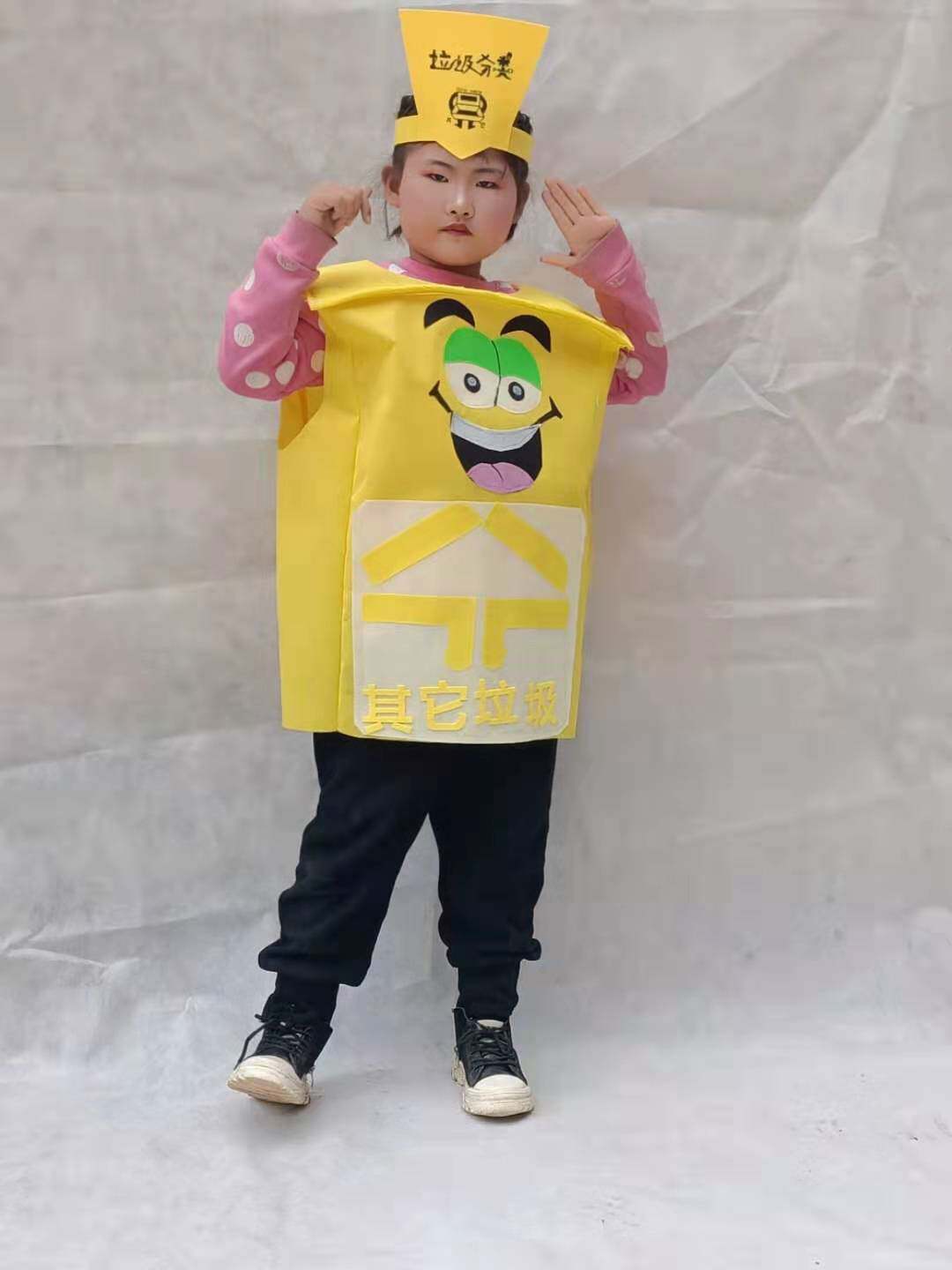 儿童垃圾分类服饰成人幼儿园环保走秀演出道具表演衣服时装秀