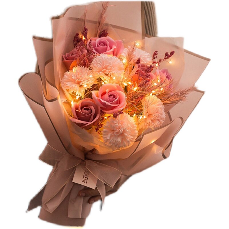 教师节礼物送女老师幼儿园香皂花束 热品库 性价比省钱购