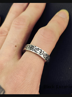 十字架情侣戒指做旧永恒