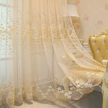 curtain gauze high-end ສົ່ງແສງສະຫວ່າງແລະ opaque high-end embroidery blackout 20203 ລະບຽງປ່ອງຢ້ຽມປະຕູໃຫມ່