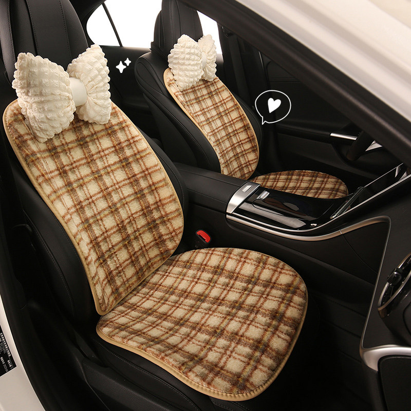 汽车坐垫冬季毛绒可爱座垫保暖加绒加厚座椅套新款女士主驾驶座套,淘宝优惠券,粉丝福利购,淘宝优惠卷