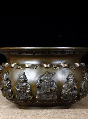 五路财神摆件金玉满堂工艺礼品