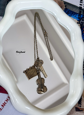 夏洛克福尔摩斯同款古扫魔法钥匙项链大提琴日记贝克街221B挂饰