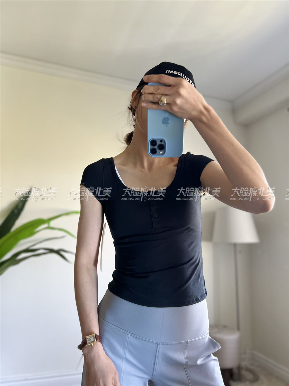 现Lululemon Cap Sleeve/ Gathered Hem T-Shirt瑜伽棉质短袖合辑 - 图1