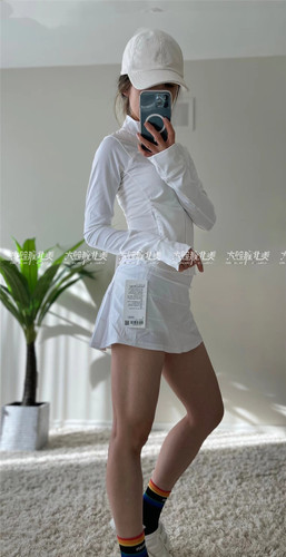 代购Lululemon Lightweight Running Jacket瑜伽防紫外线夹克 - 图1