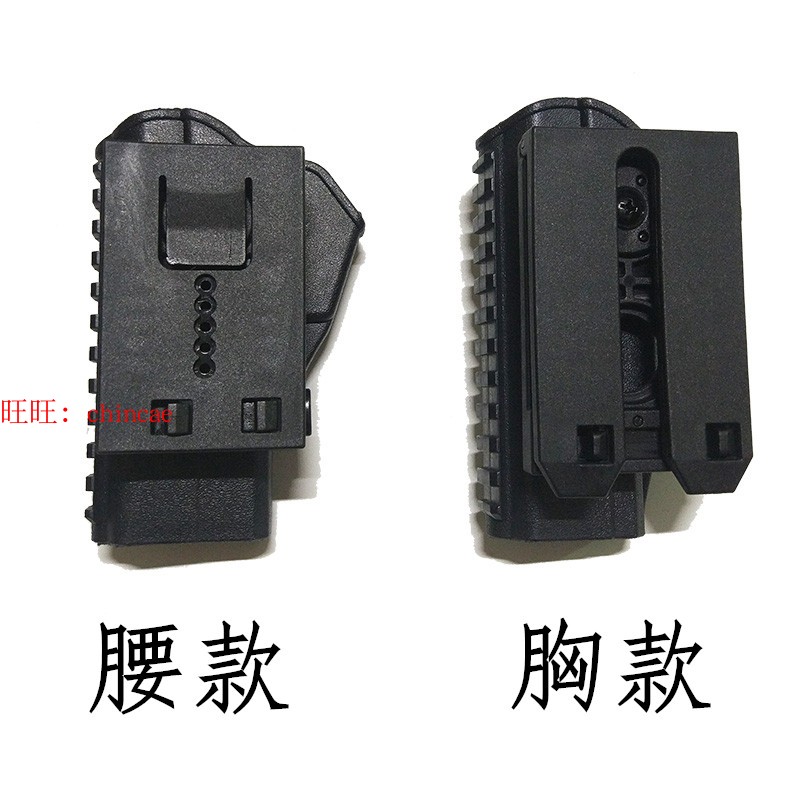 G17快拔枪套92G挂胸战术背心molle通用格洛克G19 1911 P226 NP22-图1