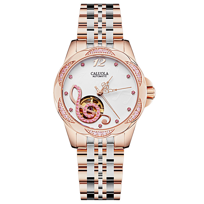 卡罗莱正品简约气质新款全机械表 卡罗莱爵恒国产腕表