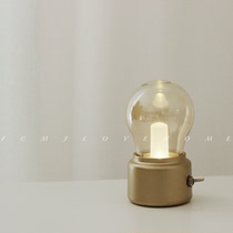 FCMJ ins with the same South Korean retro small light bulb USB lamp desktop decoration bedroom small night light vintage