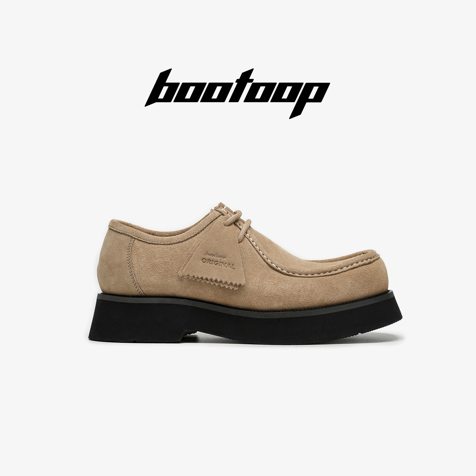 4cm height increased thick sole genuine leather kangaroo shoes