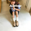 4cm height increased thick sole genuine leather kangaroo shoes