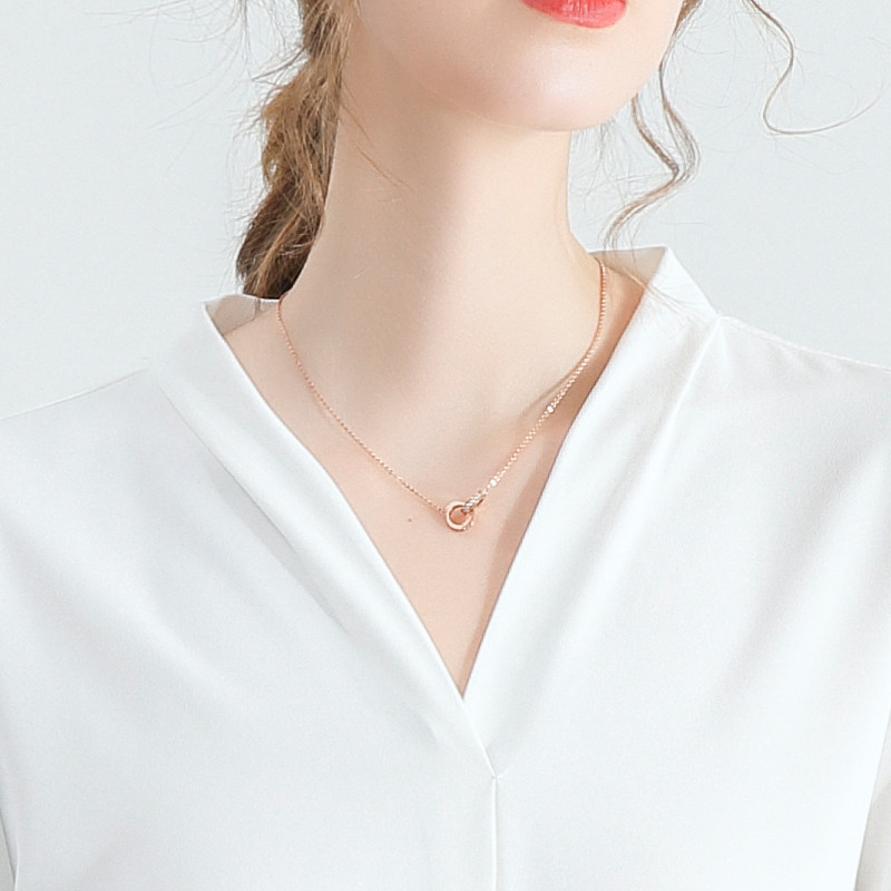 职业雪纺七分袖女2022年夏新款衬衫 格莱米衬衫