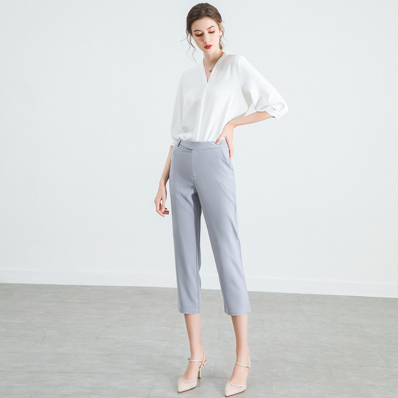 职业雪纺七分袖女2022年夏新款衬衫 格莱米衬衫