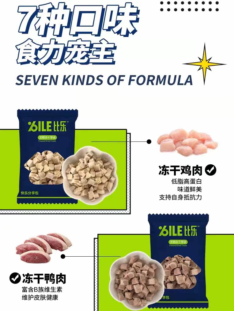 比乐冻干肉狗零食宠物快乐分享包冻干营养鸡肉狗狗零食袋装100g,淘宝优惠券,粉丝福利购,淘宝优惠卷