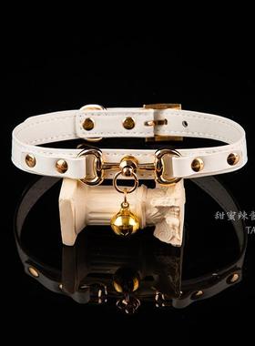 铃铛项圈女颈带链子颈圈男锁骨链颈环项链脖颈链脖圈choker高级感