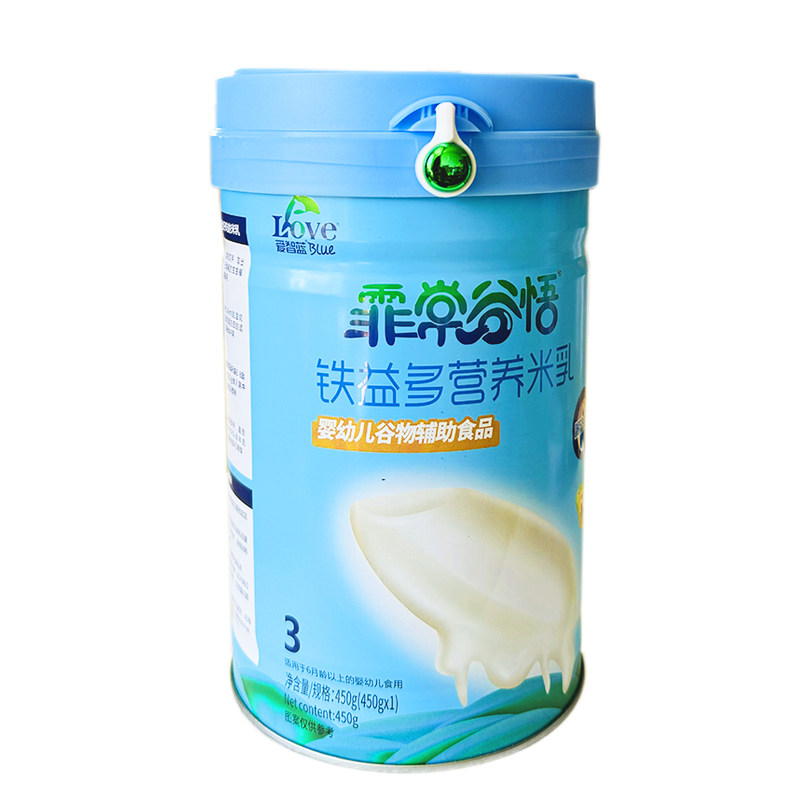 爱智蓝霏常谷物米粉婴幼儿营养配方宝宝米糊强化钙铁锌辅食细米乳,淘宝优惠券,粉丝福利购,淘宝优惠卷
