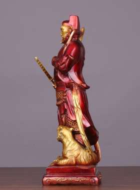 黄铜赵公明赵元帅武财神铜像