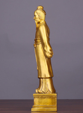 黄铜站像张仲景五大名医摆件