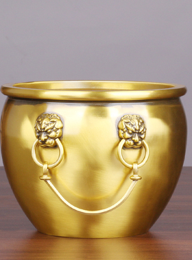 铜故宫缸米缸水缸创意摆件中式