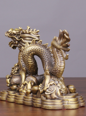 古韵之家纯黄铜招财中式客厅