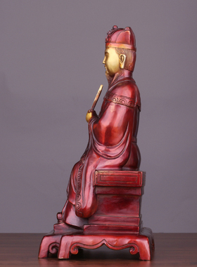 黄铜灶王爷灶王圣君铜像