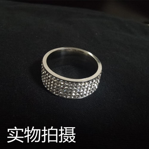 钛钢满天星钛钢戒指男士潮小众设计食指环轻奢自律指虎洗手不用摘 - 图2