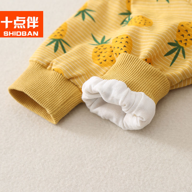 新生婴儿秋装长袖3-5个月外出爬服 十点伴周家连身衣/爬服/哈衣
