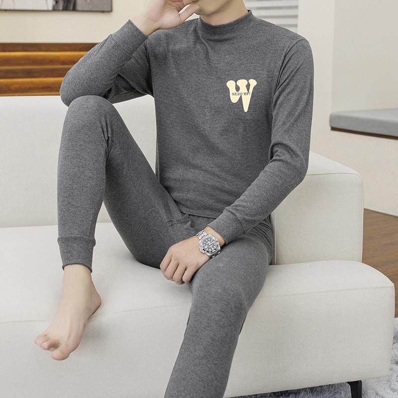 纯棉秋衣秋裤套装男士全棉内搭线衣线裤中青年打底贴身穿保暖内衣,淘宝优惠券,粉丝福利购,淘宝优惠卷