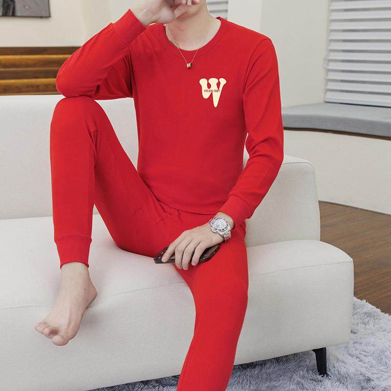 纯棉秋衣秋裤套装男士全棉内搭线衣线裤中青年打底贴身穿保暖内衣,淘宝优惠券,粉丝福利购,淘宝优惠卷