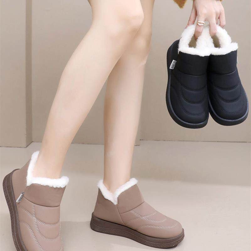冬季新款加绒保暖棉鞋时尚雪地靴防寒防风老北京布鞋女妈妈鞋厚底,淘宝优惠券,粉丝福利购,淘宝优惠卷