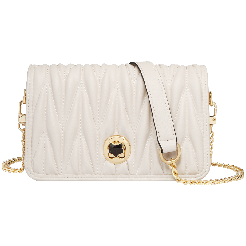 金狐狸褶皱女2021新款2022链条包包 金狐狸女士包袋