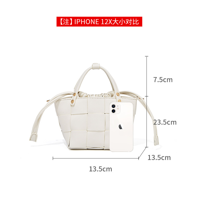 【七夕礼物】金狐狸女2022夏编织包包 金狐狸水桶包