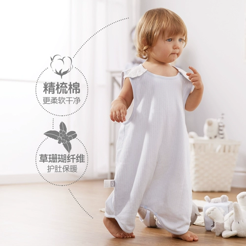 Хлопковый дышащий летний спальный мешок для новорожденных